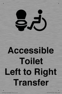 Accessible Toilet with Left to Right Transfer